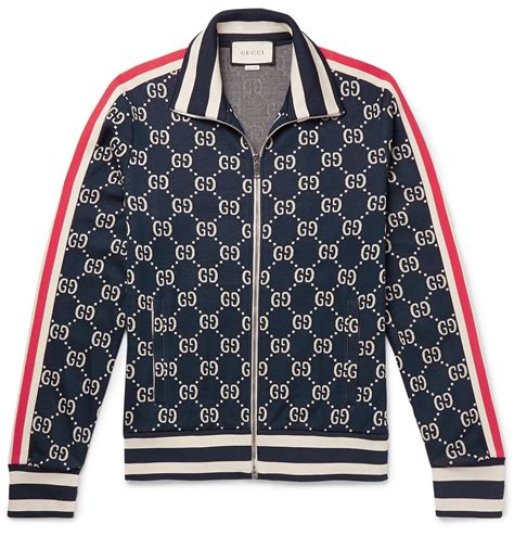 gucci stripe jacket blue red white|Gucci jacket men.